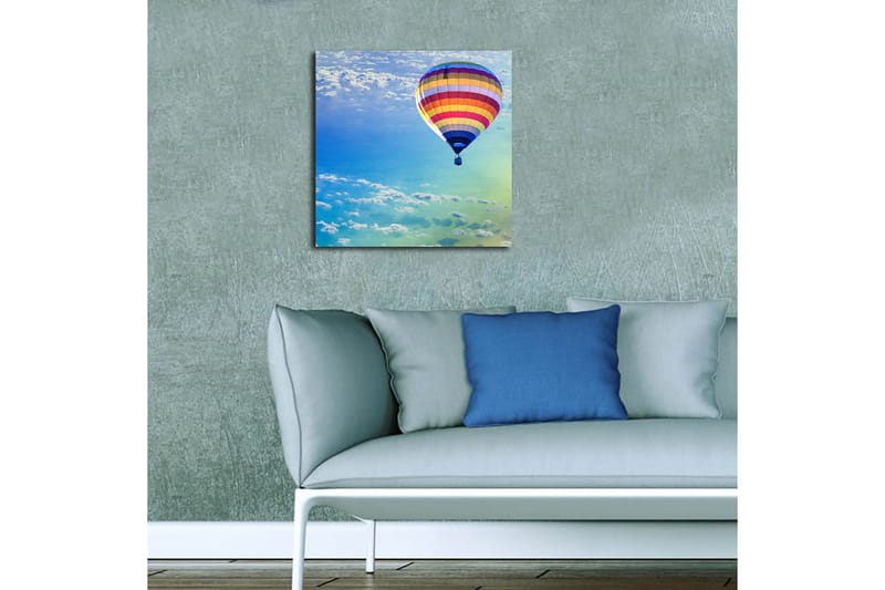 Canvas Blomster Flerfarvet - 44x54 cm - Boligtilbehør - Billeder & kunst - Billeder på lærred