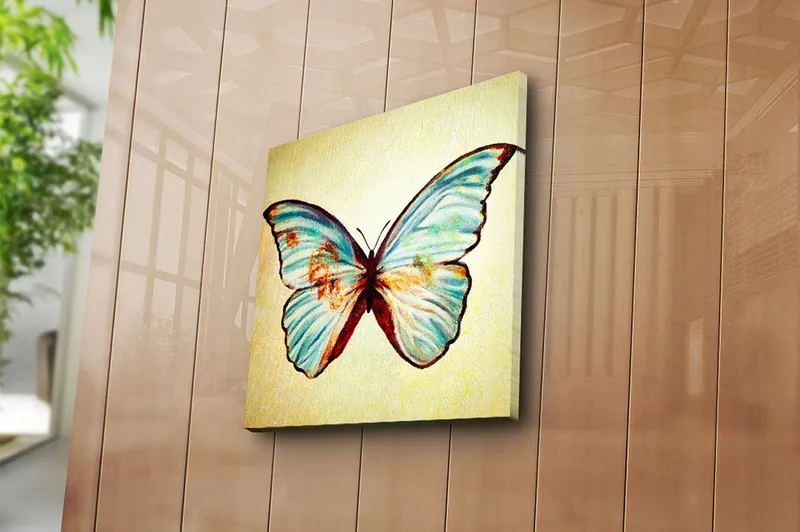 Canvas Blomster Flerfarvet - 44x54 cm - Boligtilbehør - Billeder & kunst - Billeder på lærred