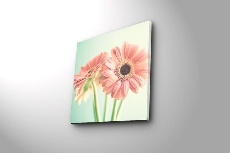 Canvas Blomster Flerfarvet - 44x54 cm - Boligtilbehør - Billeder & kunst - Billeder på lærred