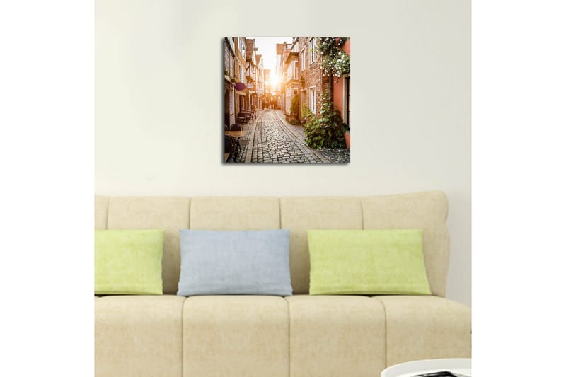 Canvas Blomster Flerfarvet - 44x54 cm - Boligtilbehør - Billeder & kunst - Billeder på lærred