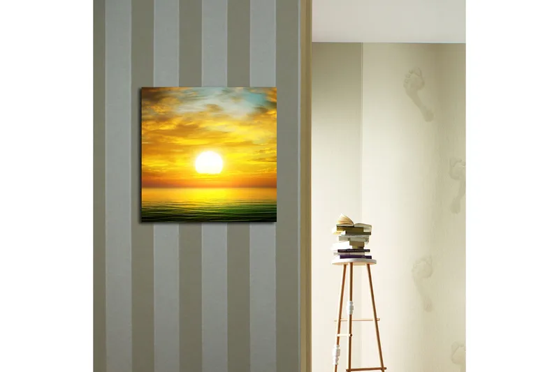 Canvas Blomster Flerfarvet - 44x54 cm - Boligtilbehør - Billeder & kunst - Billeder på lærred