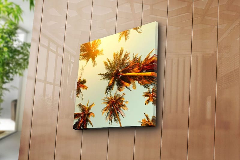 Canvas Blomster Flerfarvet - 44x54 cm - Boligtilbehør - Billeder & kunst - Billeder på lærred