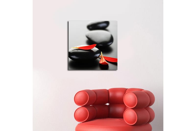 Canvas Blomster Flerfarvet - 44x54 cm - Boligtilbehør - Billeder & kunst - Billeder på lærred