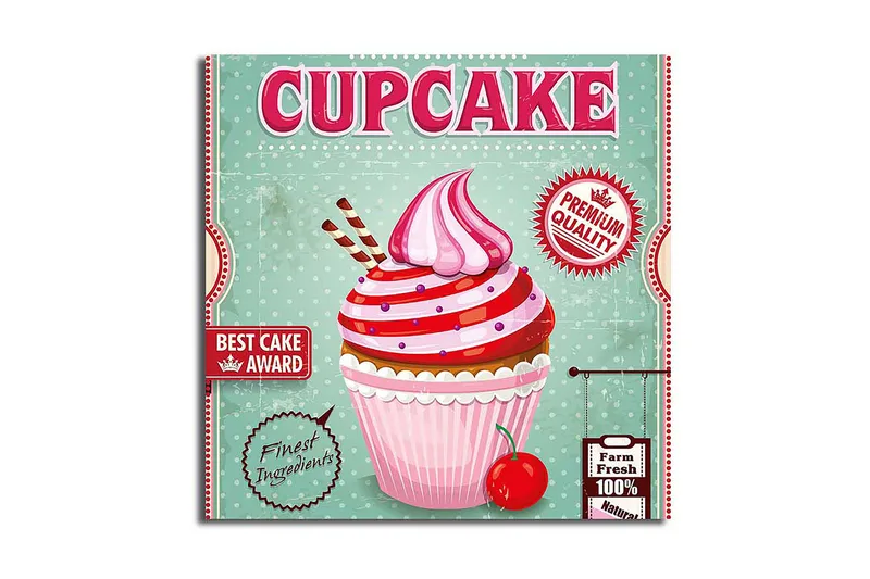 Canvas Blomster Flerfarvet, 44x54 cm