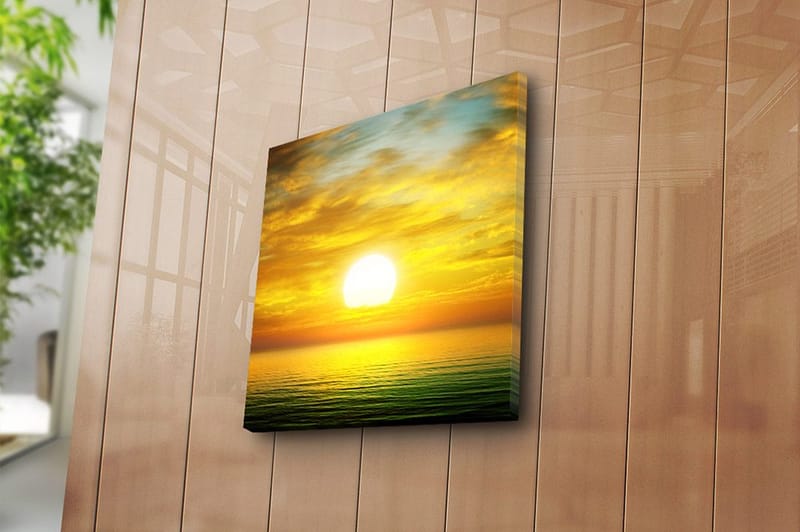 Canvas Blomster Flerfarvet - 44x54 cm - Boligtilbehør - Billeder & kunst - Billeder på lærred