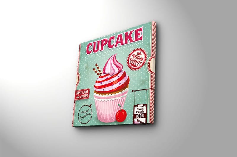 Canvas Blomster Flerfarvet - 44x54 cm - Boligtilbehør - Billeder & kunst - Billeder på lærred