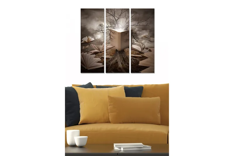 Canvas Curiosities 3 stk Flerfarvet, 22x05 cm