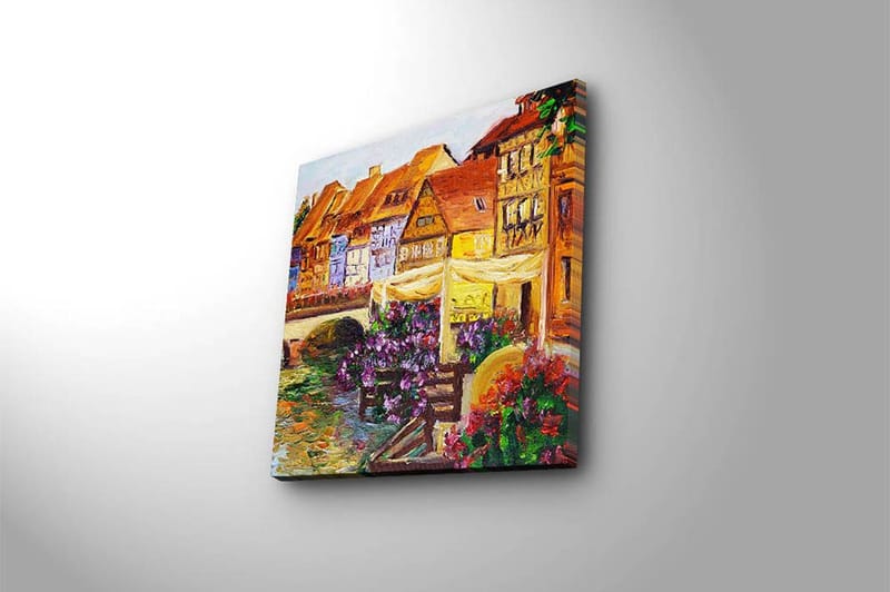 Canvas Flerfarvet - 44x54 cm - Boligtilbehør - Billeder & kunst - Billeder på lærred