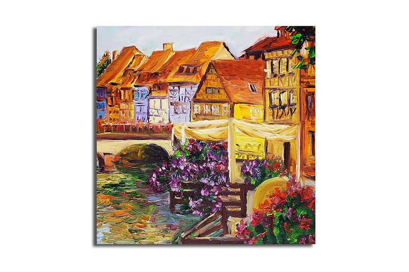 Canvas Flerfarvet - 44x54 cm - Boligtilbehør - Billeder & kunst - Billeder på lærred