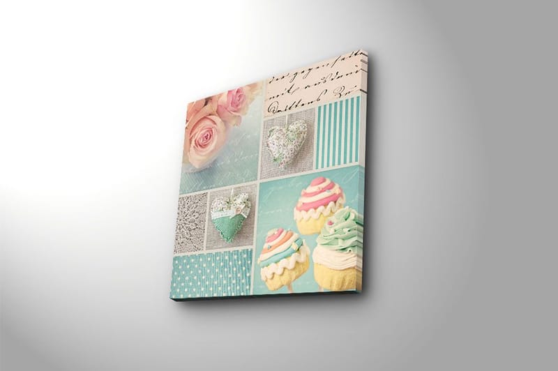 Canvas Flerfarvet - 44x54 cm - Boligtilbehør - Billeder & kunst - Billeder på lærred