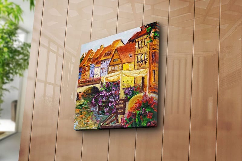 Canvas Flerfarvet - 44x54 cm - Boligtilbehør - Billeder & kunst - Billeder på lærred