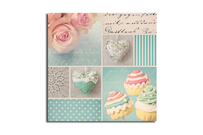 Canvas Flerfarvet, 44x54 cm