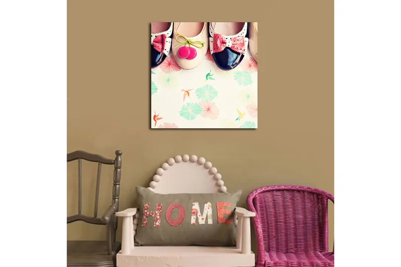 Canvas Flerfarvet - 44x54 cm - Boligtilbehør - Billeder & kunst - Billeder på lærred