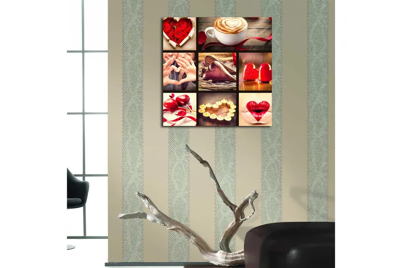 Canvas Flerfarvet - 44x54 cm - Boligtilbehør - Billeder & kunst - Billeder på lærred