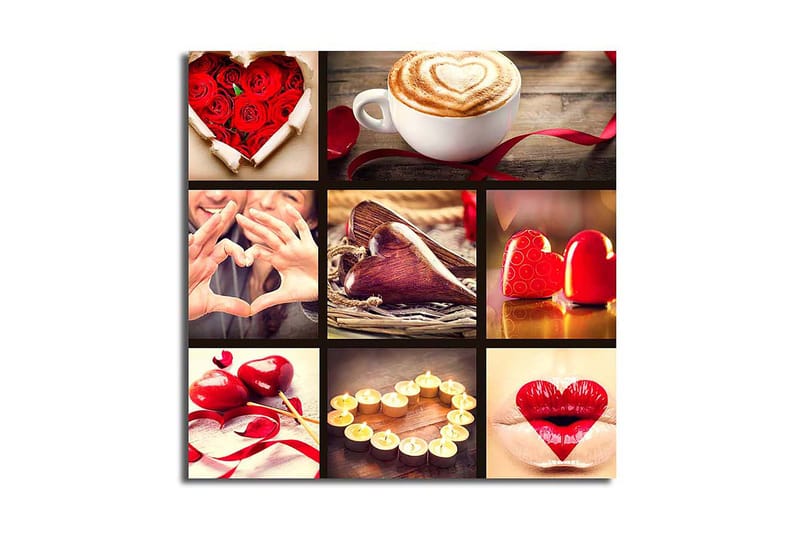 Canvas Flerfarvet, 44x54 cm