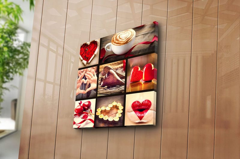 Canvas Flerfarvet - 44x54 cm - Boligtilbehør - Billeder & kunst - Billeder på lærred