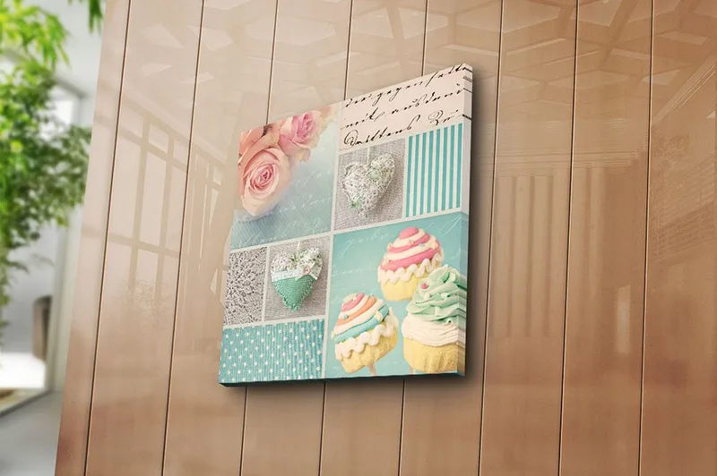 Canvas Flerfarvet - 44x54 cm - Boligtilbehør - Billeder & kunst - Billeder på lærred