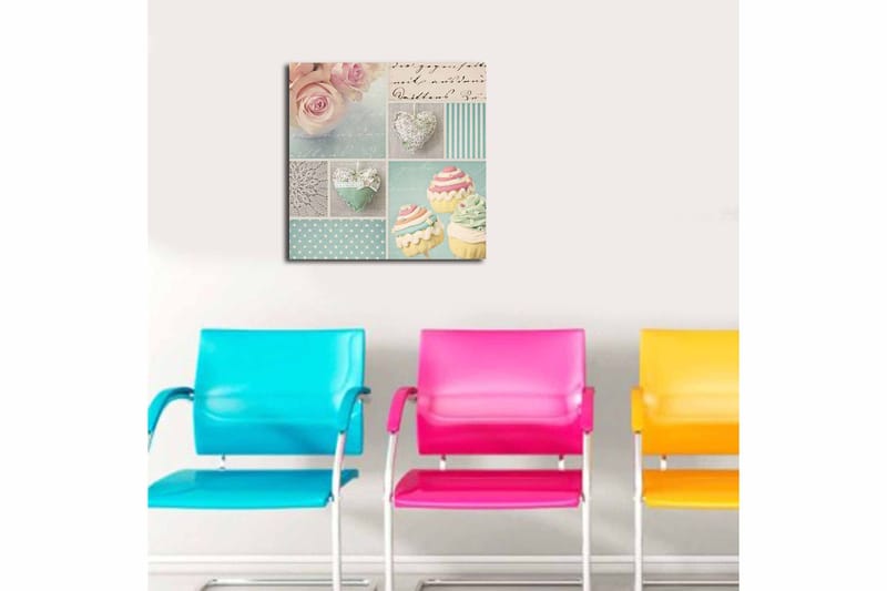Canvas Flerfarvet - 44x54 cm - Boligtilbehør - Billeder & kunst - Billeder på lærred