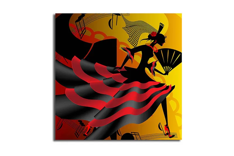 Canvas Flerfarvet, 44x54 cm