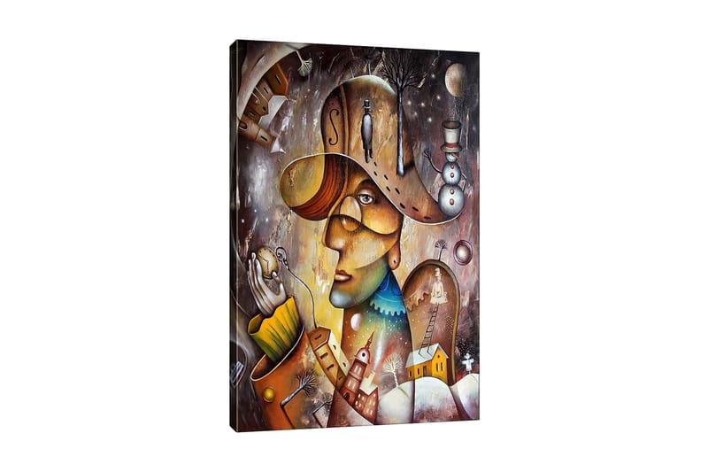 Canvas Flerfarvet - 55x07 cm - Boligtilbehør - Billeder & kunst - Billeder på lærred