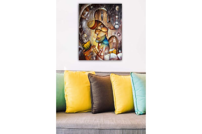Canvas Flerfarvet - 55x07 cm - Boligtilbehør - Billeder & kunst - Billeder på lærred