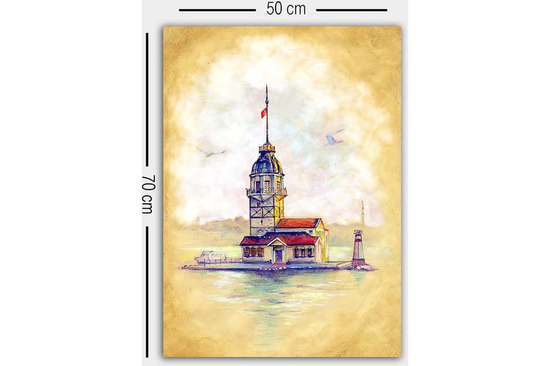 Canvas Flerfarvet - 55x07 cm - Boligtilbehør - Billeder & kunst - Billeder på lærred