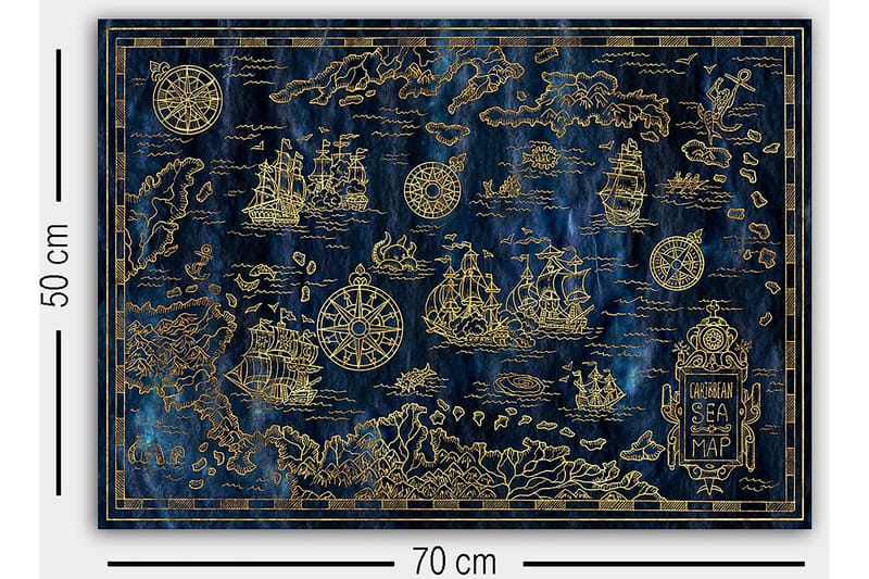 Canvas Flerfarvet - 55x07 cm - Boligtilbehør - Billeder & kunst - Billeder på lærred