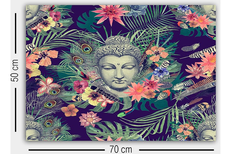 Canvas Flerfarvet - 55x07 cm - Boligtilbehør - Billeder & kunst - Billeder på lærred