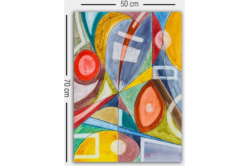 Canvas Flerfarvet - 55x07 cm - Boligtilbehør - Billeder & kunst - Billeder på lærred