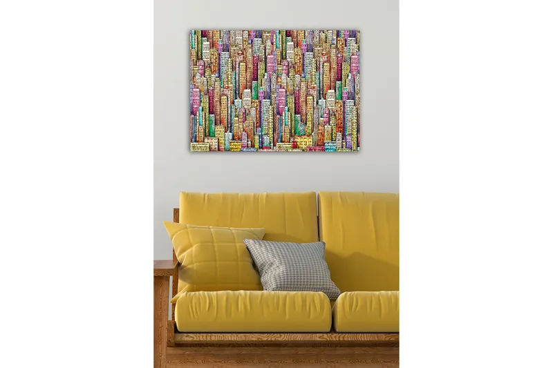 Canvas Flerfarvet - 55x07 cm - Boligtilbehør - Billeder & kunst - Billeder på lærred