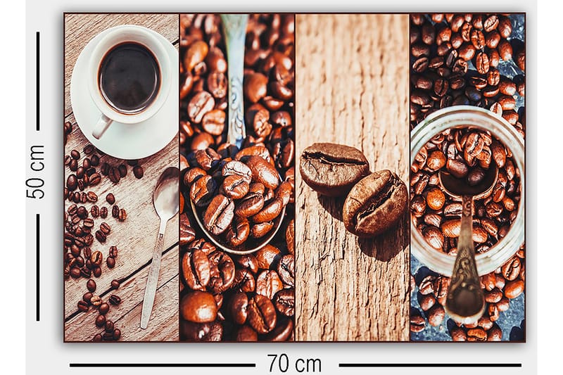 Canvas Flerfarvet - 55x07 cm - Boligtilbehør - Billeder & kunst - Billeder på lærred