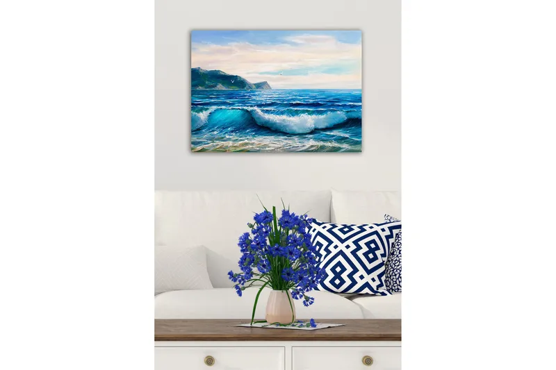 Canvas Flerfarvet - 55x07 cm - Boligtilbehør - Billeder & kunst - Billeder på lærred