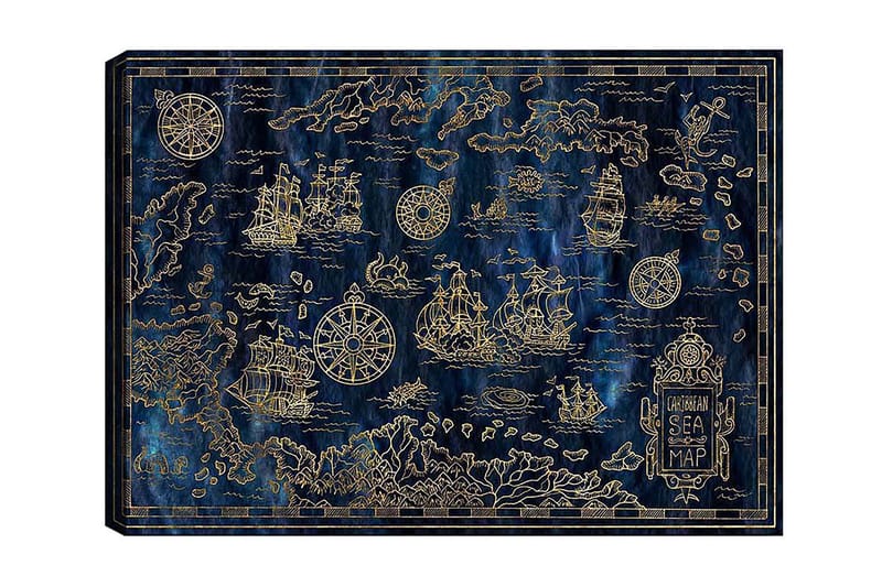 Canvas Flerfarvet, 55x07 cm