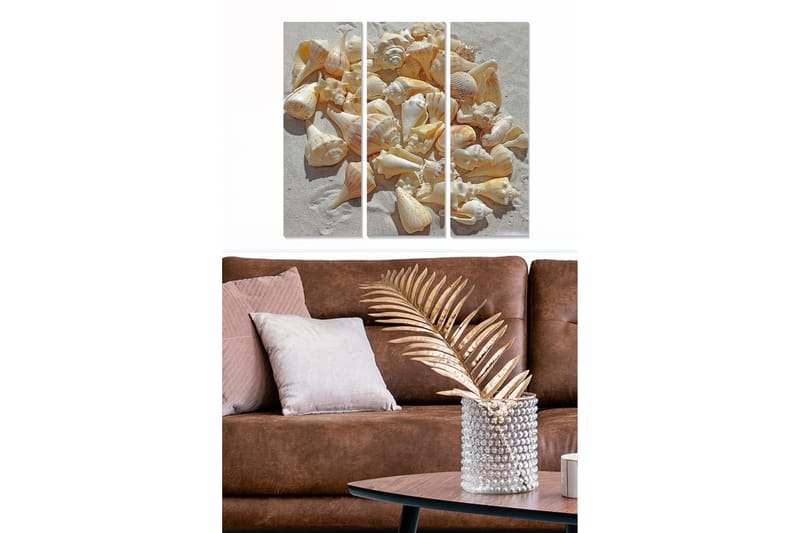 Canvas Floral Animal 3 stk Flerfarvet, 22x05 cm