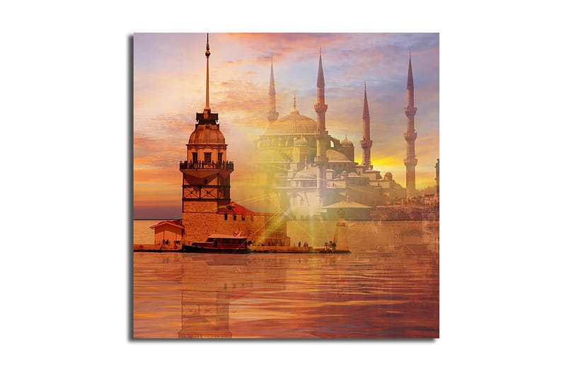 Canvas Musik Flerfarvet - 44x54 cm - Boligtilbehør - Billeder & kunst - Billeder på lærred