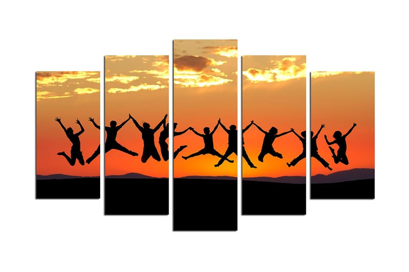 Canvas Nature 5 stk Flerfarvet, 22x06 cm