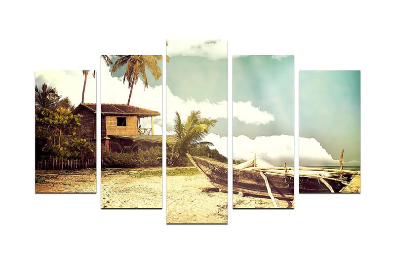 Canvas Nature 5 stk Flerfarvet, 22x06 cm