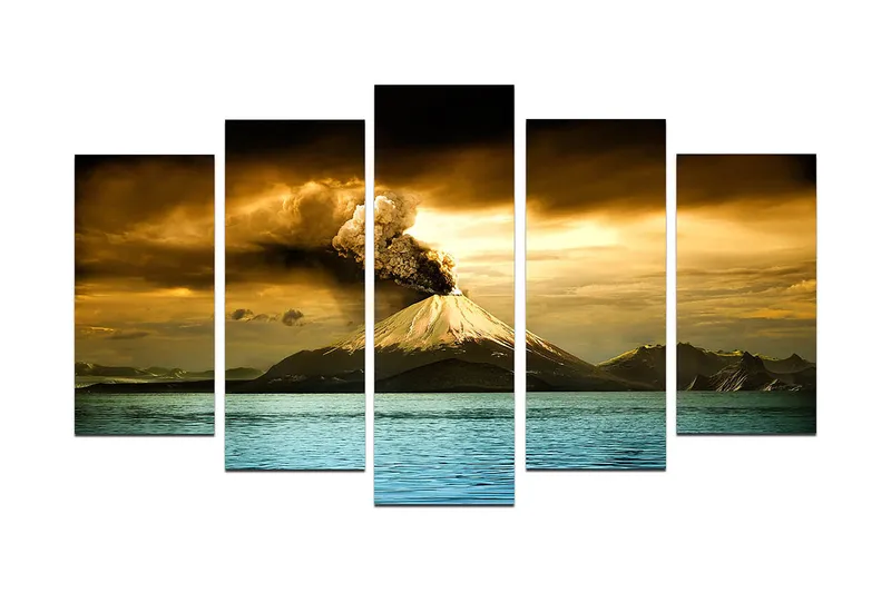 Canvas Nature 5 stk Flerfarvet, 22x06 cm