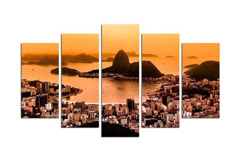 Canvas Nature 5 stk Flerfarvet, 22x06 cm