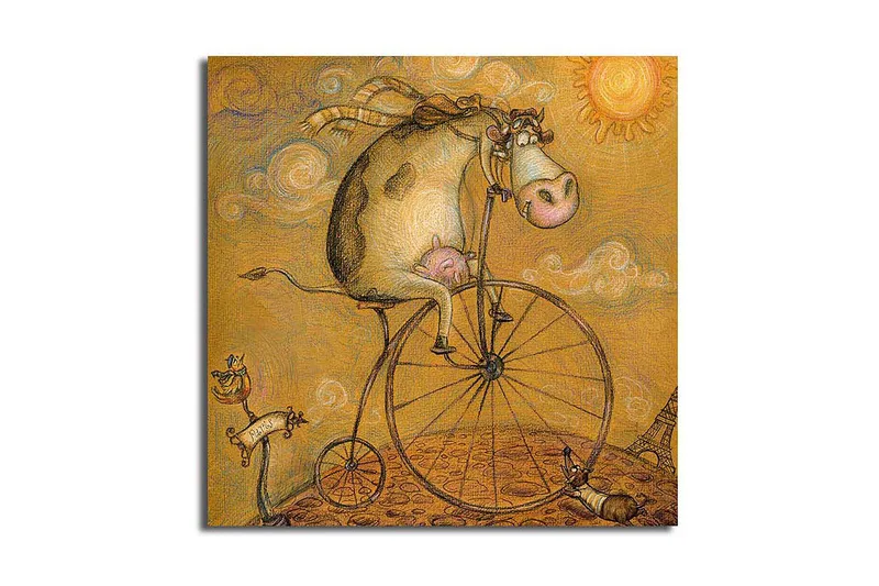 Canvas Nautisk flerfarvet, 44x54 cm