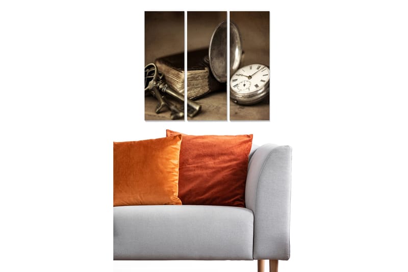 Canvas Nostalgia 3 stk Flerfarvet, 22x05 cm