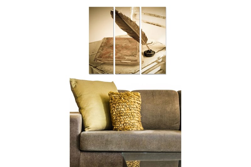 Canvas Nostalgia 3 stk Flerfarvet, 22x05 cm