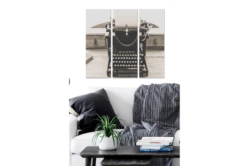 Canvas Nostalgic 3 stk Flerfarvet, 22x05 cm