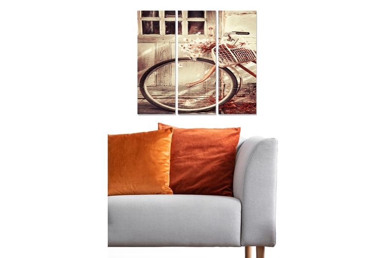 Canvas Nostalgic 3 stk Flerfarvet, 22x05 cm