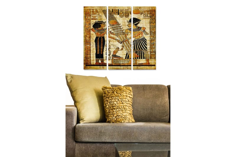 Canvas Orientalsk 3 stk Flerfarvet, 22x05 cm