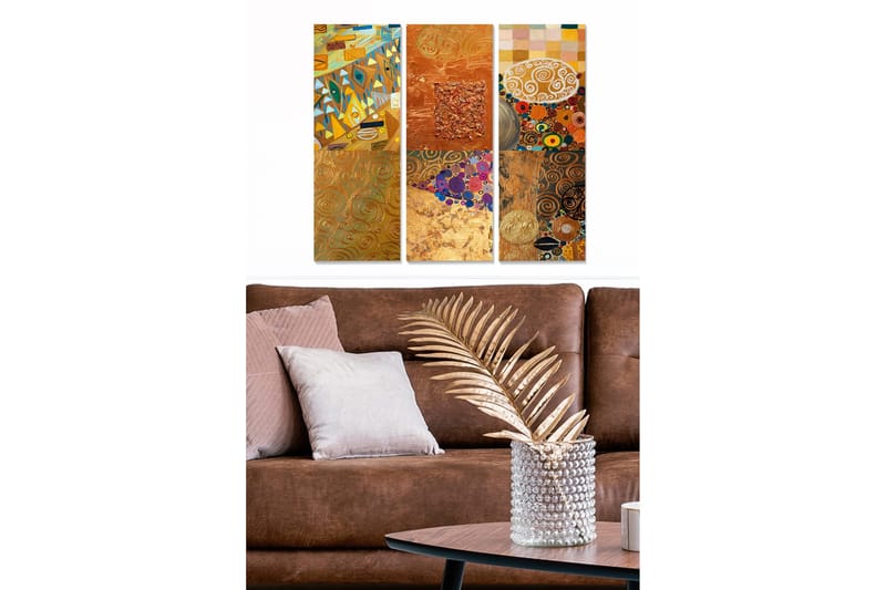 Canvas Orientalsk 3 stk Flerfarvet, 22x05 cm