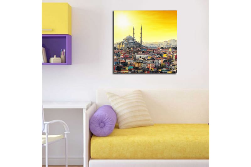Canvas Scenic Flerfarvet - 44x54 cm - Boligtilbehør - Billeder & kunst - Billeder på lærred
