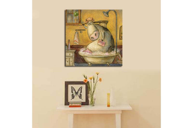 Canvas Scenic Flerfarvet - 44x54 cm - Boligtilbehør - Billeder & kunst - Billeder på lærred