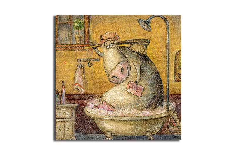 Canvas Scenic Flerfarvet, 44x54 cm