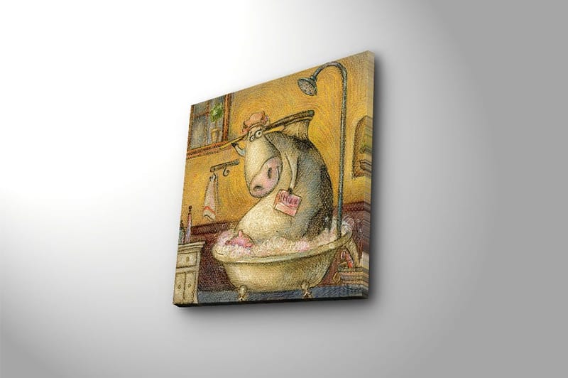 Canvas Scenic Flerfarvet - 44x54 cm - Boligtilbehør - Billeder & kunst - Billeder på lærred